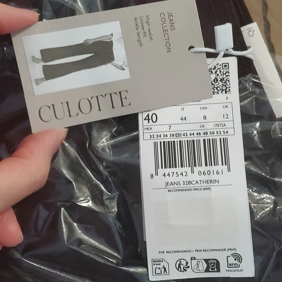 🍷 Mango High Rise culotte jeans - Picture 6 of 10